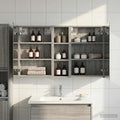 Badezimmerschrank-Set 3 pcs 100 x 10,5 x 60,5 cm Holzwerkstoff