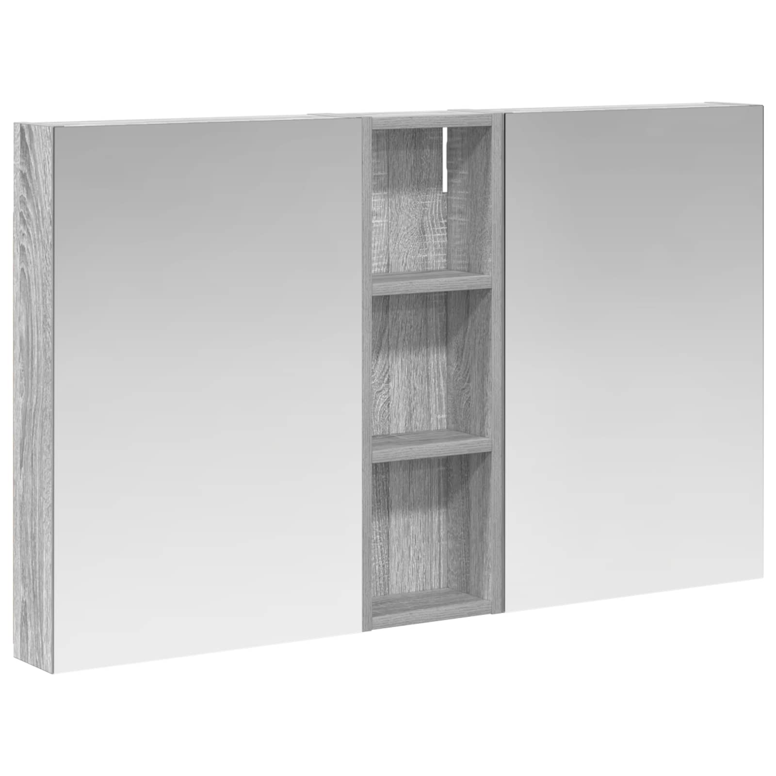 Badezimmerschrank-Set 3 pcs 100 x 10,5 x 60,5 cm Holzwerkstoff