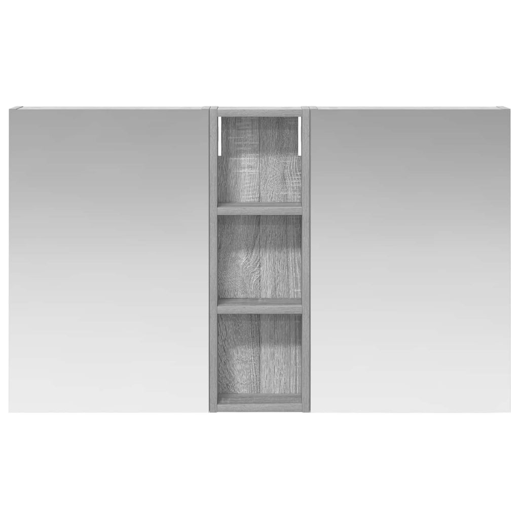 Badezimmerschrank-Set 3 pcs 100 x 10,5 x 60,5 cm Holzwerkstoff