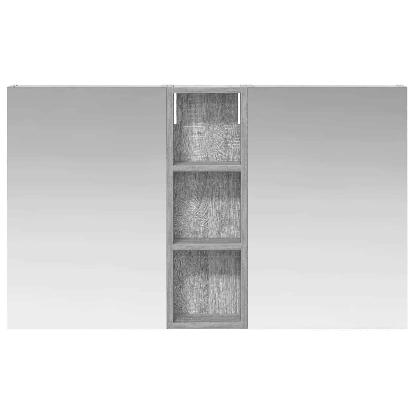 Badezimmerschrank-Set 3 pcs 100 x 10,5 x 60,5 cm Holzwerkstoff