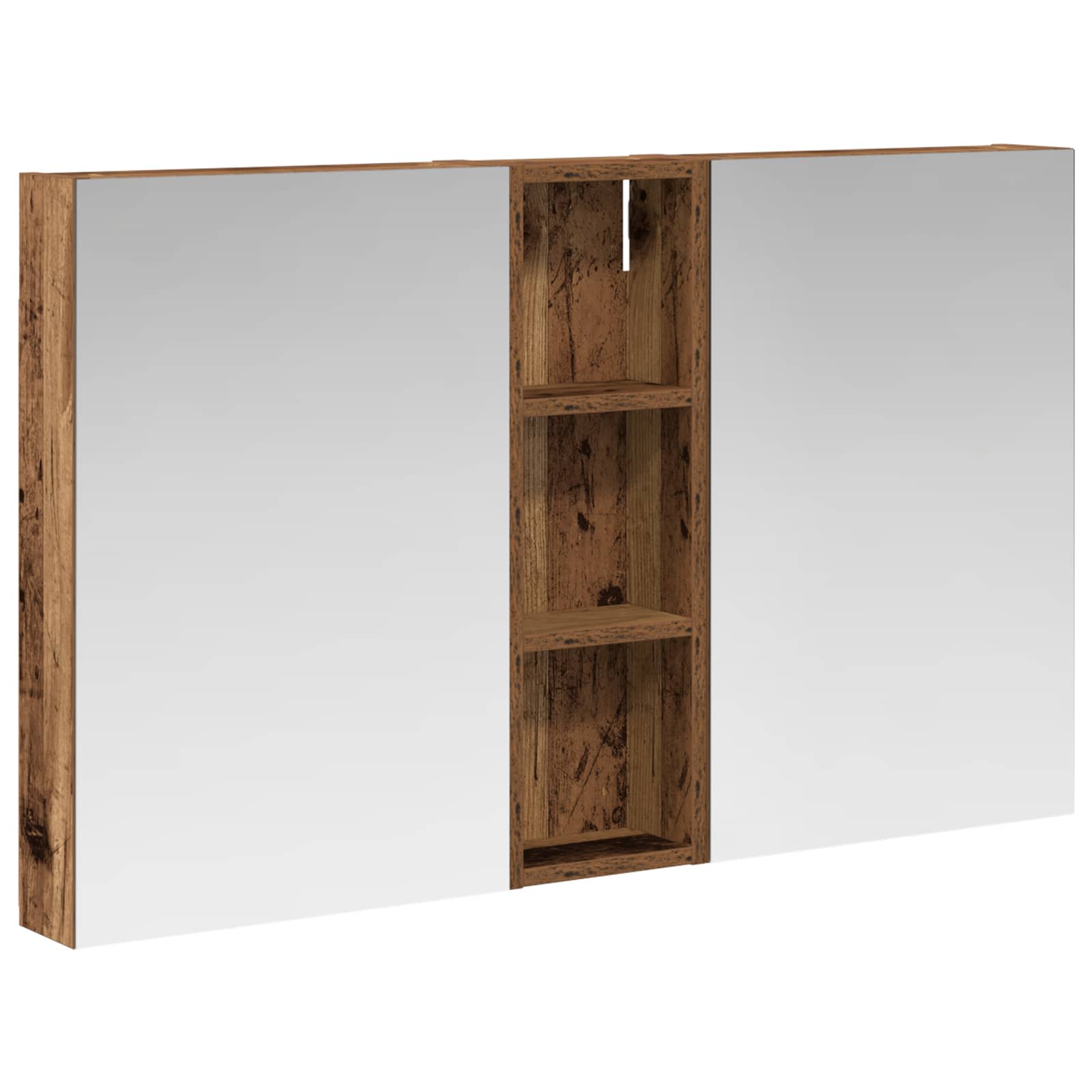 Badezimmerschrank-Set 3 pcs 100 x 10,5 x 60,5 cm Holzwerkstoff