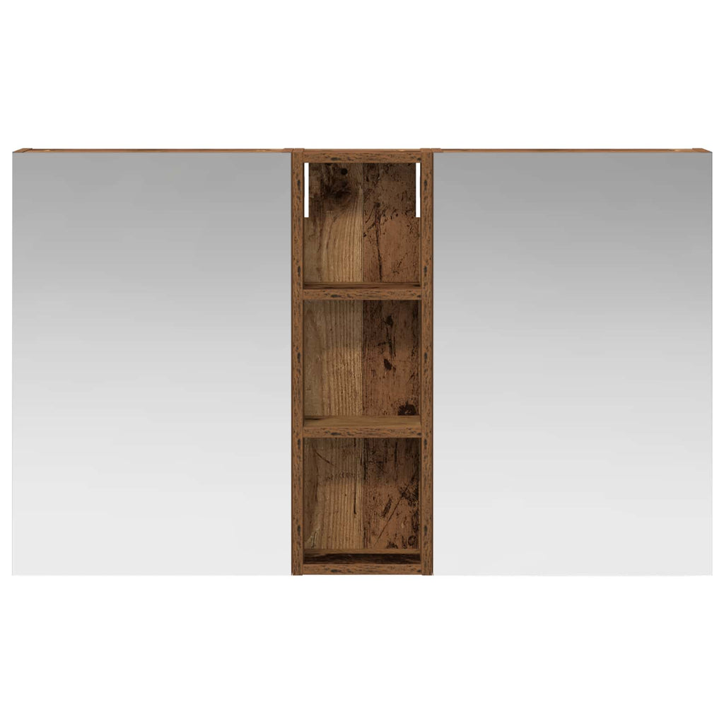 Badezimmerschrank-Set 3 pcs 100 x 10,5 x 60,5 cm Holzwerkstoff