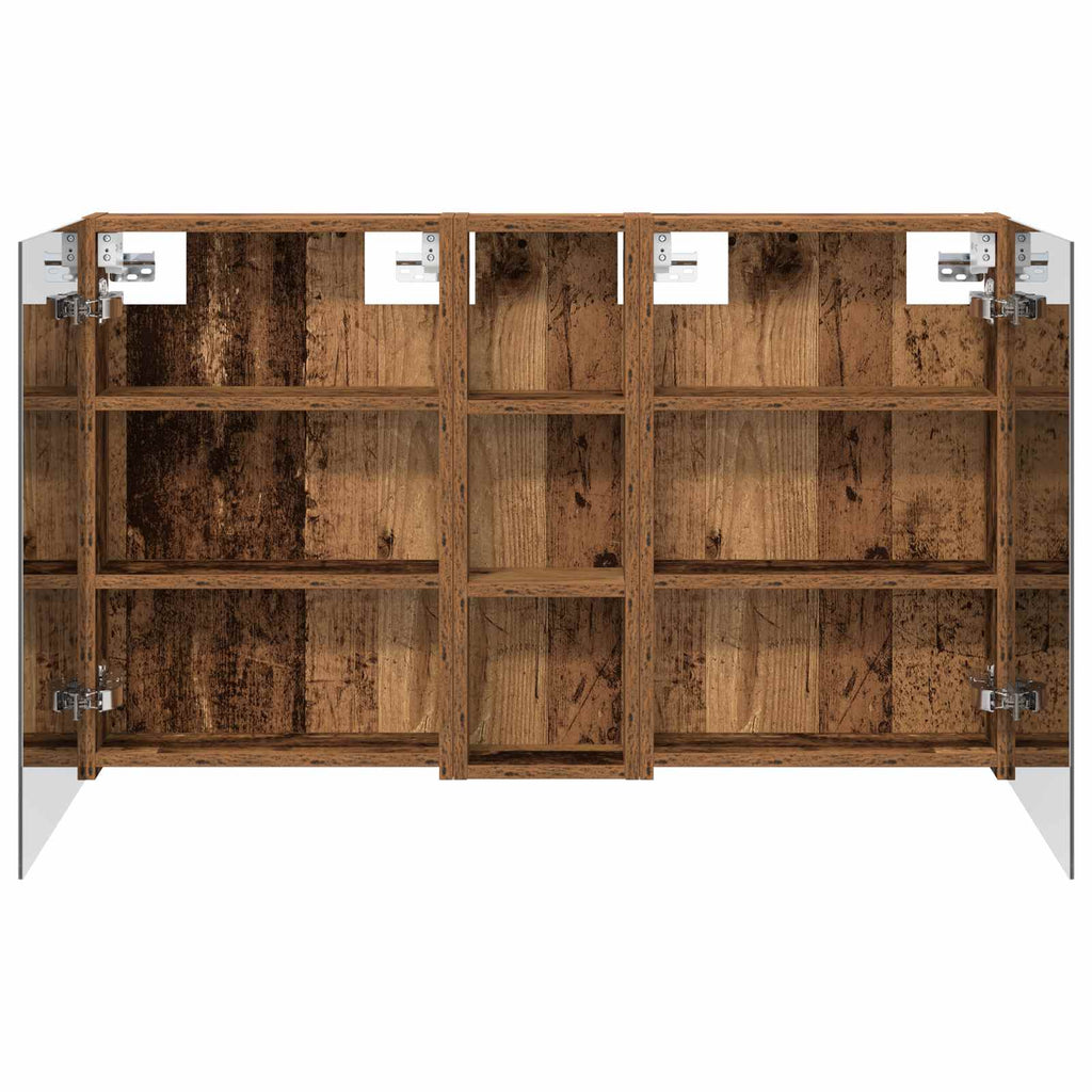 Badezimmerschrank-Set 3 pcs 100 x 10,5 x 60,5 cm Holzwerkstoff