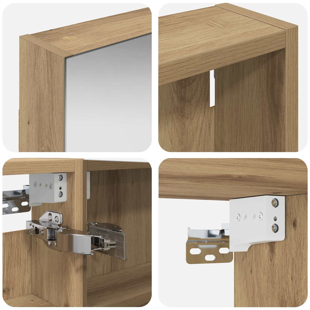 Badezimmerschrank-Set 3 pcs 100 x 10,5 x 60,5 cm Holzwerkstoff