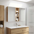Badezimmerschrank-Set 3 pcs 100 x 10,5 x 60,5 cm Holzwerkstoff