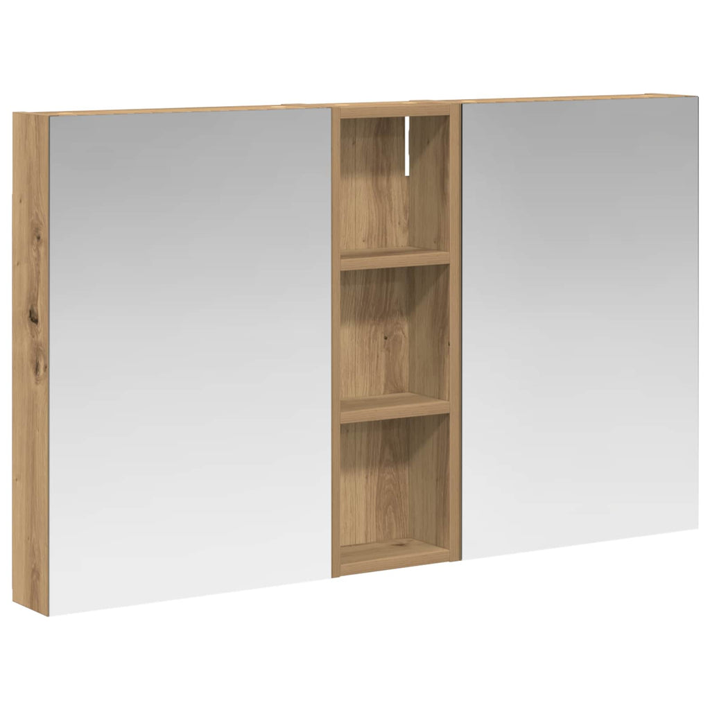 Badezimmerschrank-Set 3 pcs 100 x 10,5 x 60,5 cm Holzwerkstoff