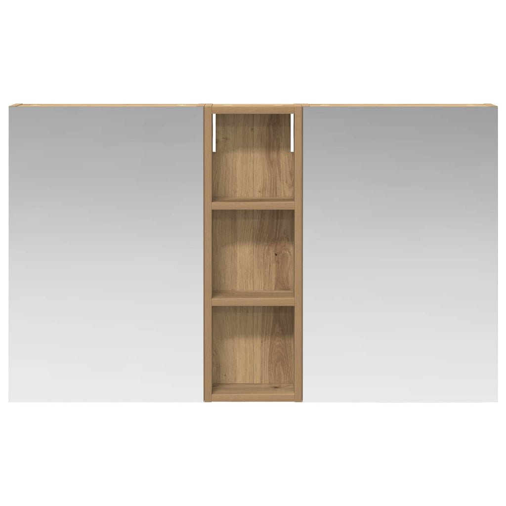 Badezimmerschrank-Set 3 pcs 100 x 10,5 x 60,5 cm Holzwerkstoff