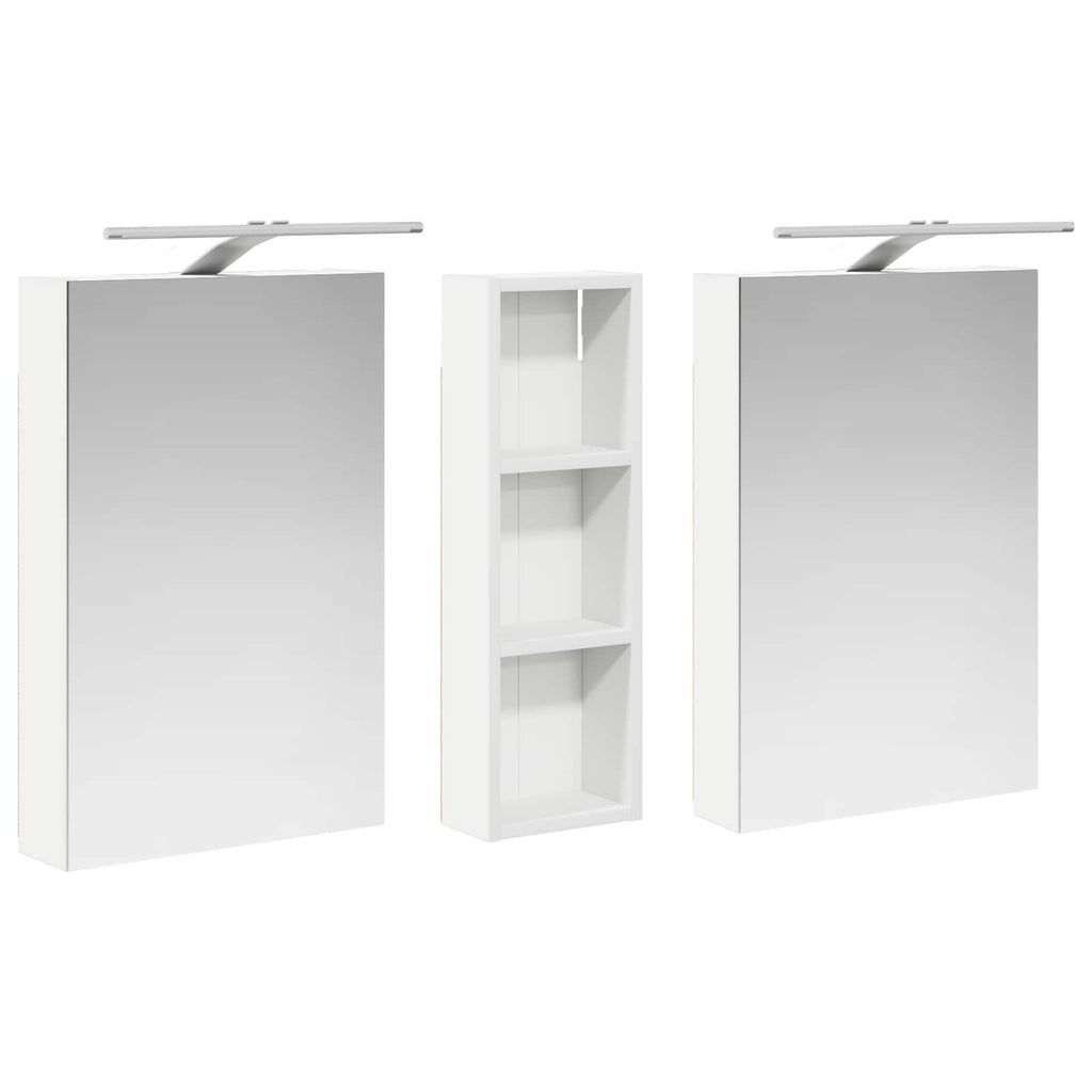 Badezimmerschrank-Set 3 pcs 100 x 10,5 x 60,5 cm Holzwerkstoff