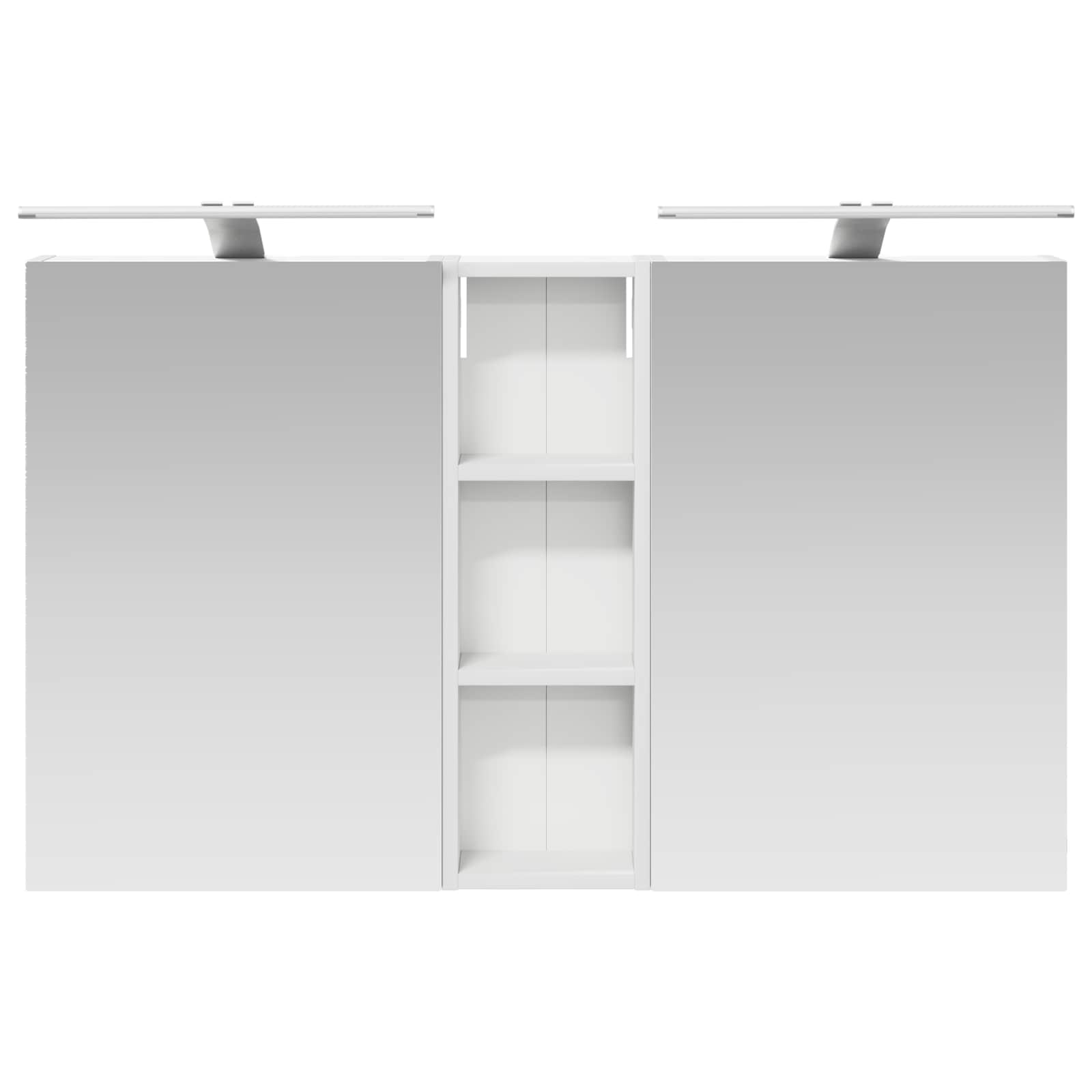 Badezimmerschrank-Set 3 pcs 100 x 10,5 x 60,5 cm Holzwerkstoff