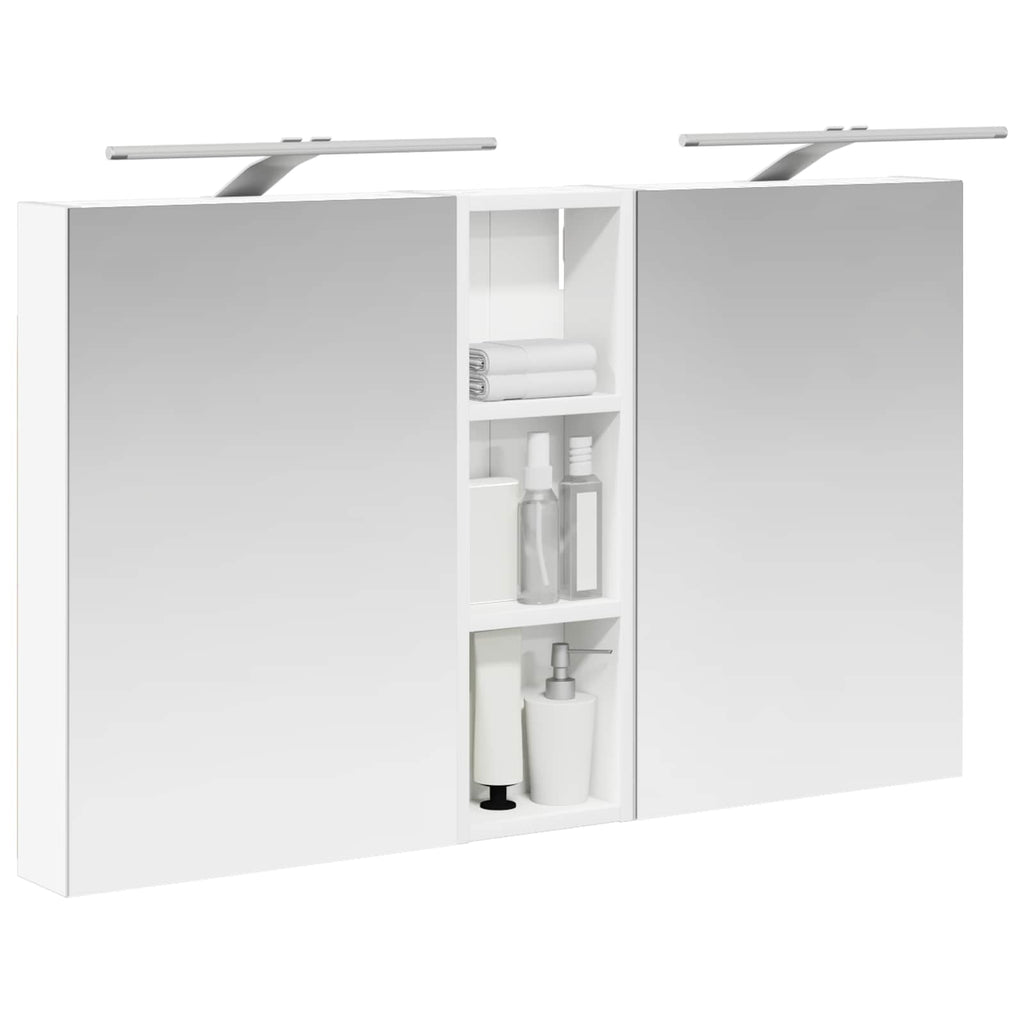 Badezimmerschrank-Set 3 pcs 100 x 10,5 x 60,5 cm Holzwerkstoff