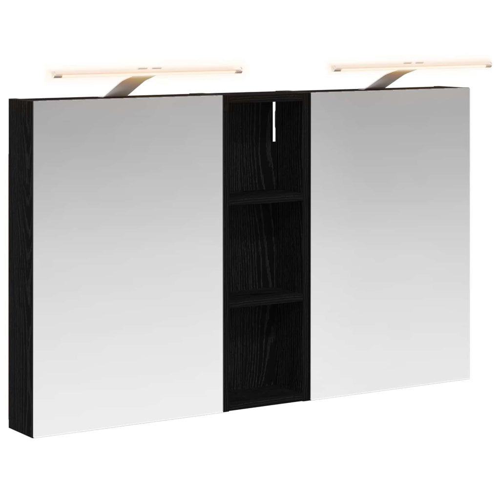 Badezimmerschrank-Set 3 pcs 100 x 10,5 x 60,5 cm Holzwerkstoff