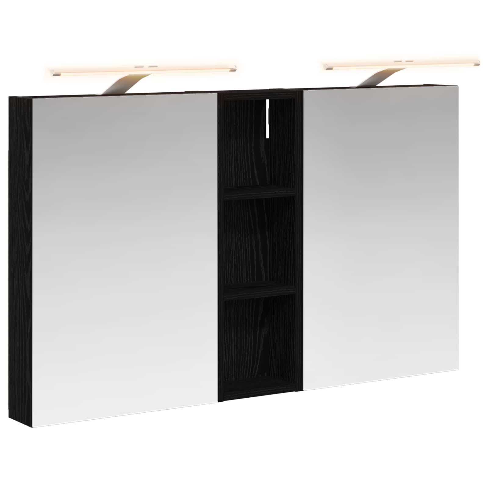 Badezimmerschrank-Set 3 pcs 100 x 10,5 x 60,5 cm Holzwerkstoff