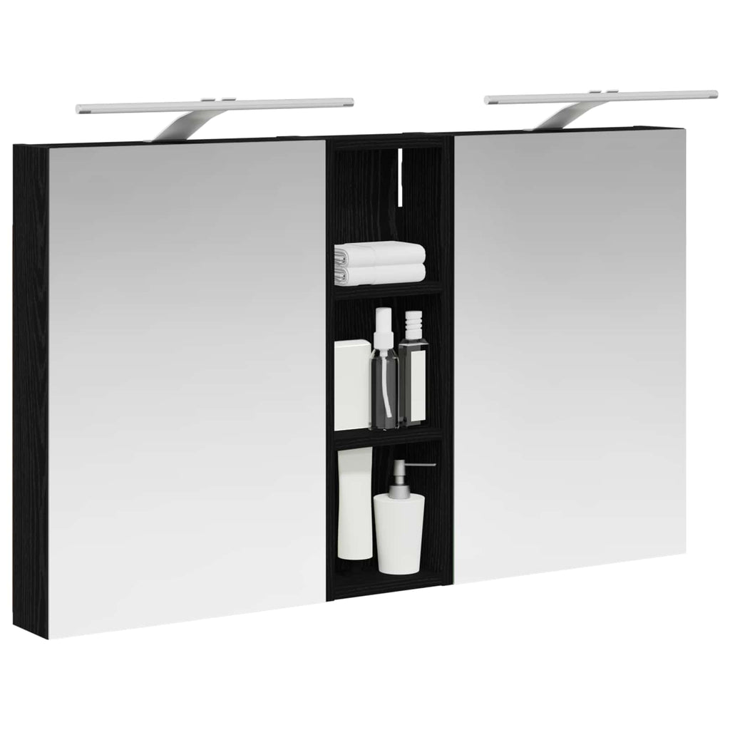 Badezimmerschrank-Set 3 pcs 100 x 10,5 x 60,5 cm Holzwerkstoff