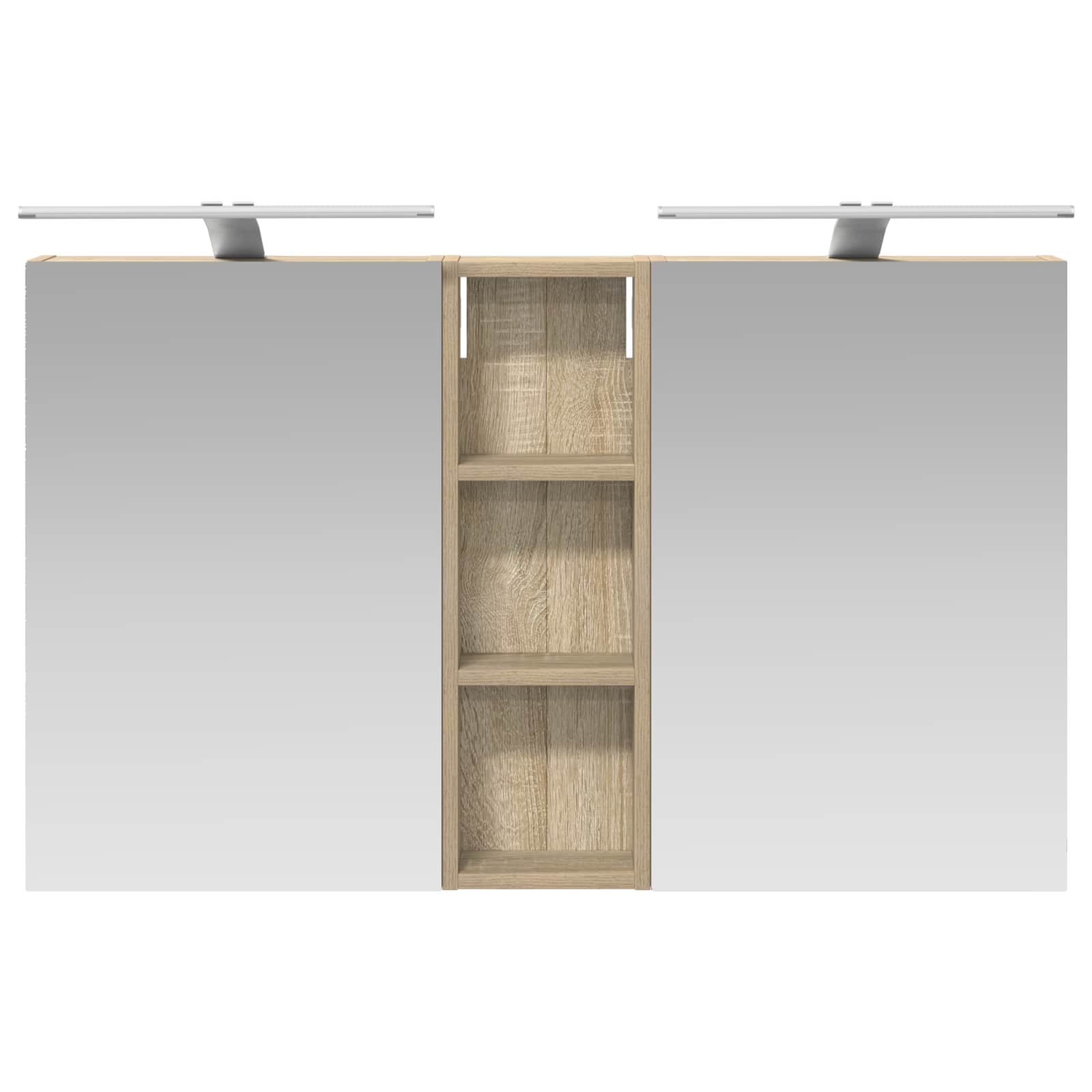 Badezimmerschrank-Set 3 pcs 100 x 10,5 x 60,5 cm Holzwerkstoff