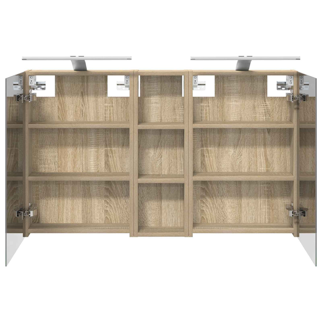 Badezimmerschrank-Set 3 pcs 100 x 10,5 x 60,5 cm Holzwerkstoff