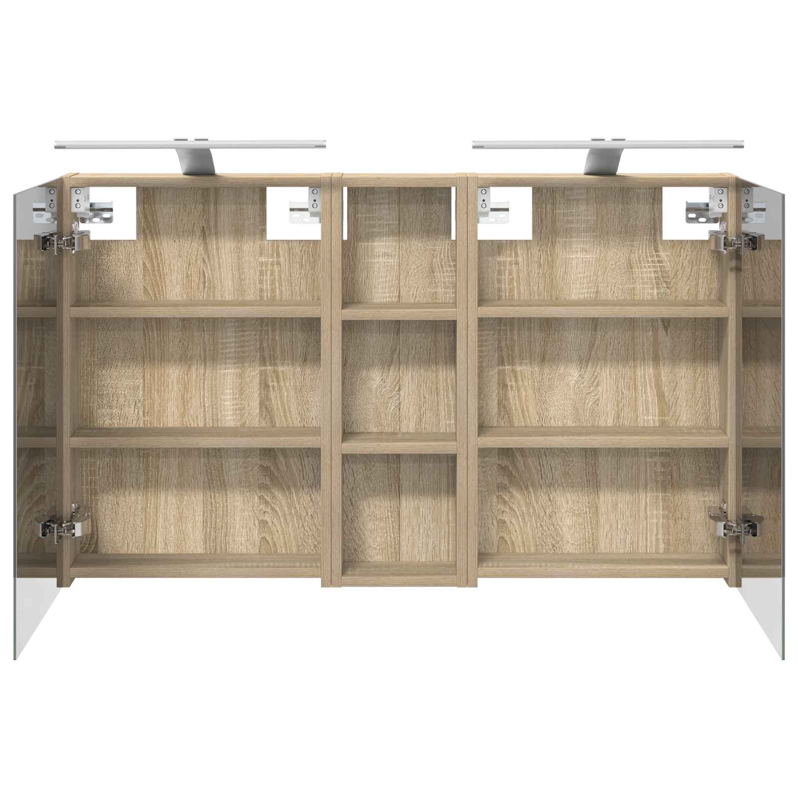 Badezimmerschrank-Set 3 pcs 100 x 10,5 x 60,5 cm Holzwerkstoff