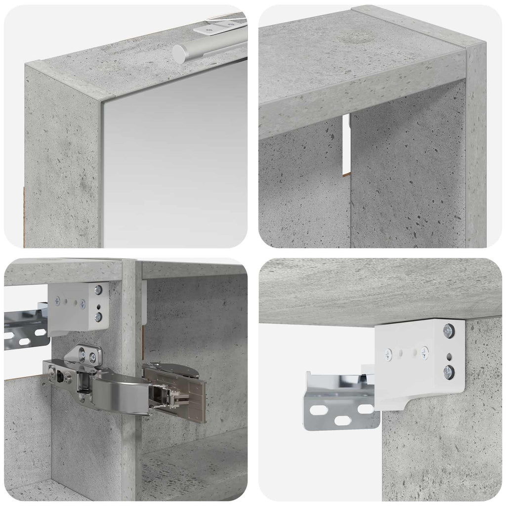 Badezimmerschrank-Set 3 pcs 100 x 10,5 x 60,5 cm Holzwerkstoff