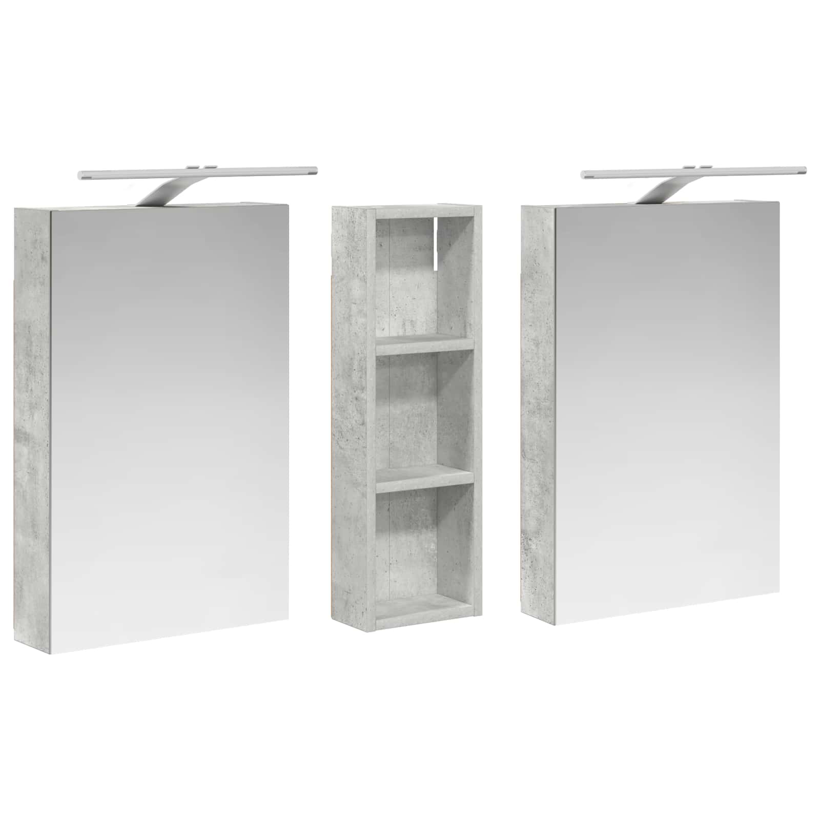 Badezimmerschrank-Set 3 pcs 100 x 10,5 x 60,5 cm Holzwerkstoff