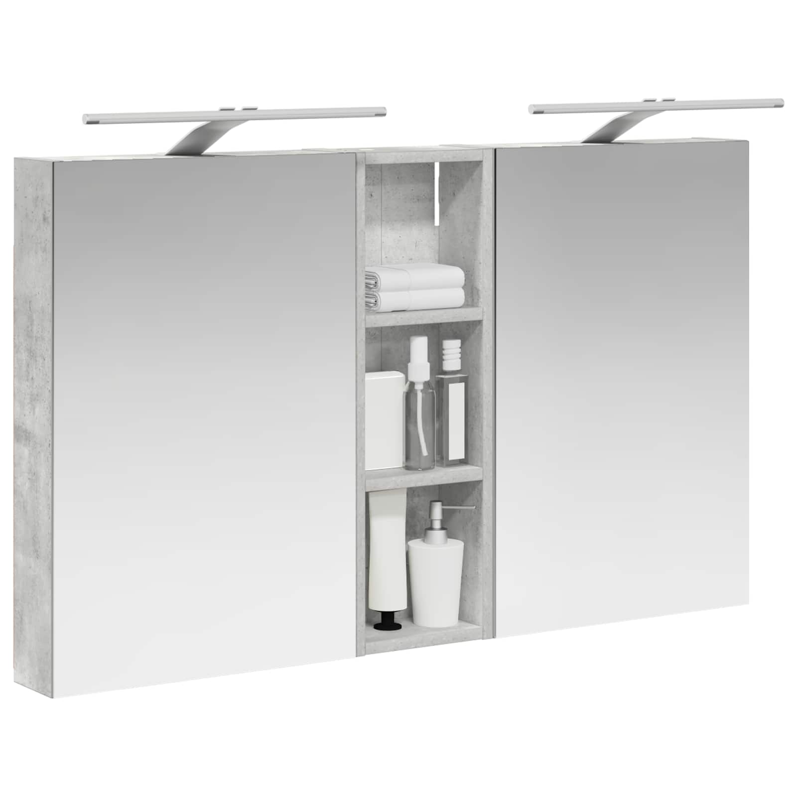 Badezimmerschrank-Set 3 pcs 100 x 10,5 x 60,5 cm Holzwerkstoff