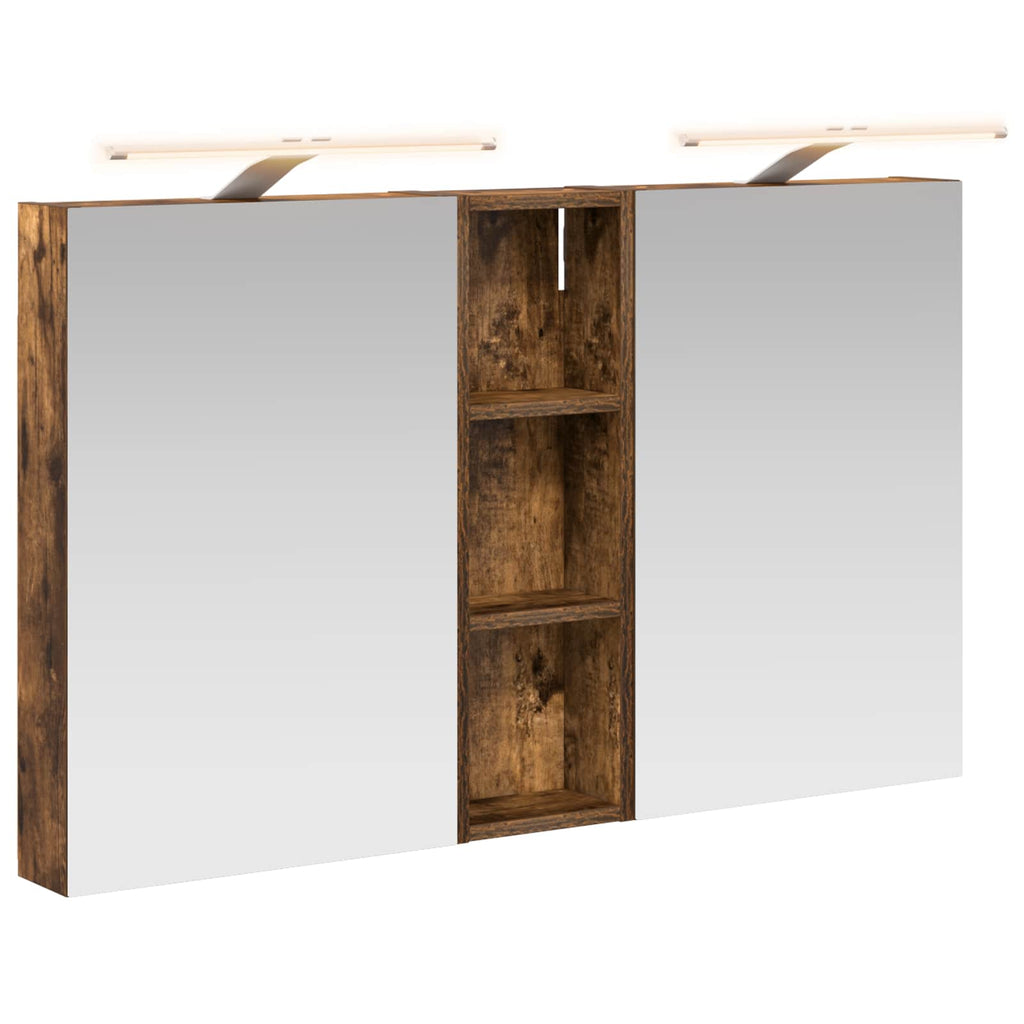 Badezimmerschrank-Set 3 pcs 100 x 10,5 x 60,5 cm Holzwerkstoff