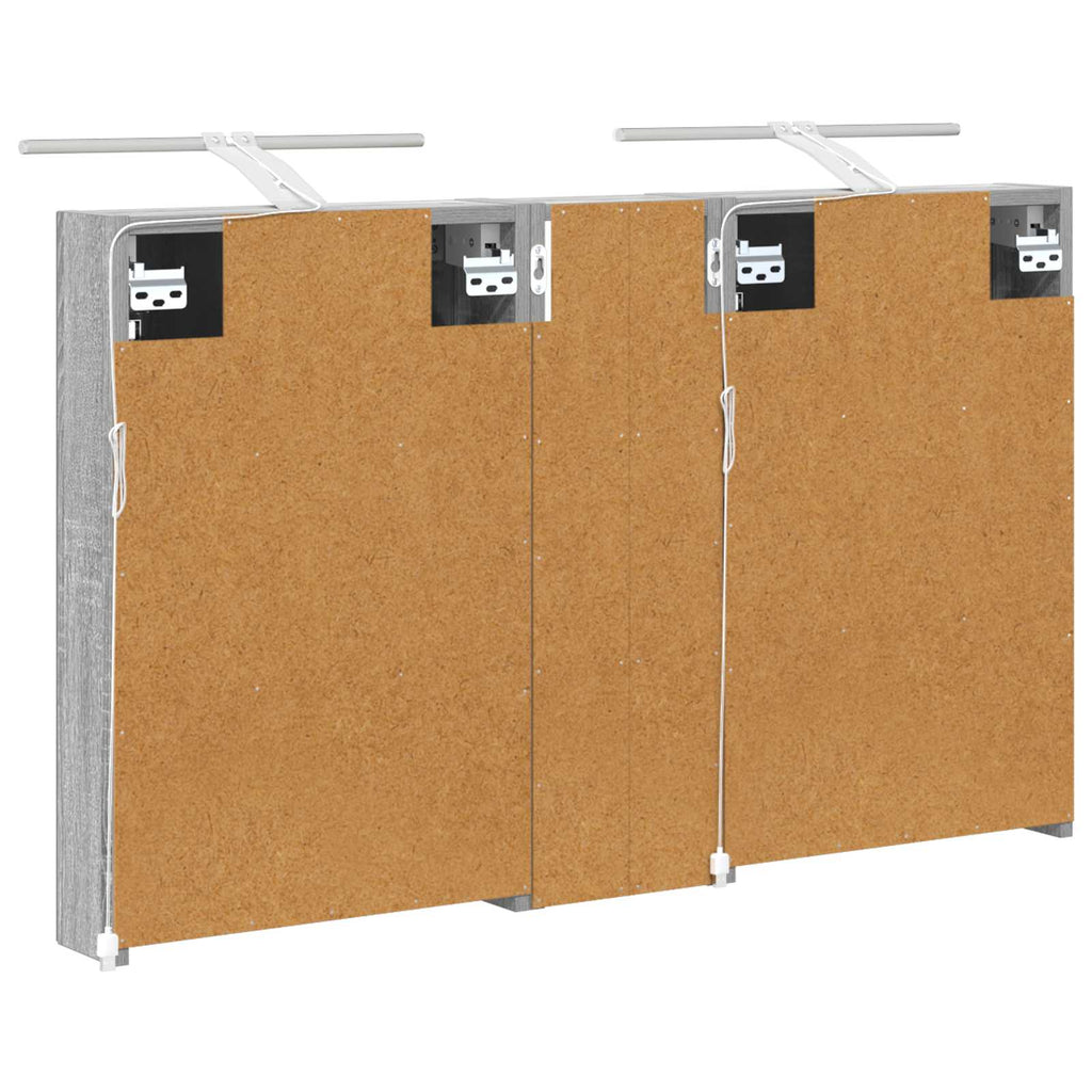 Badezimmerschrank-Set 3 pcs 100 x 10,5 x 60,5 cm Holzwerkstoff