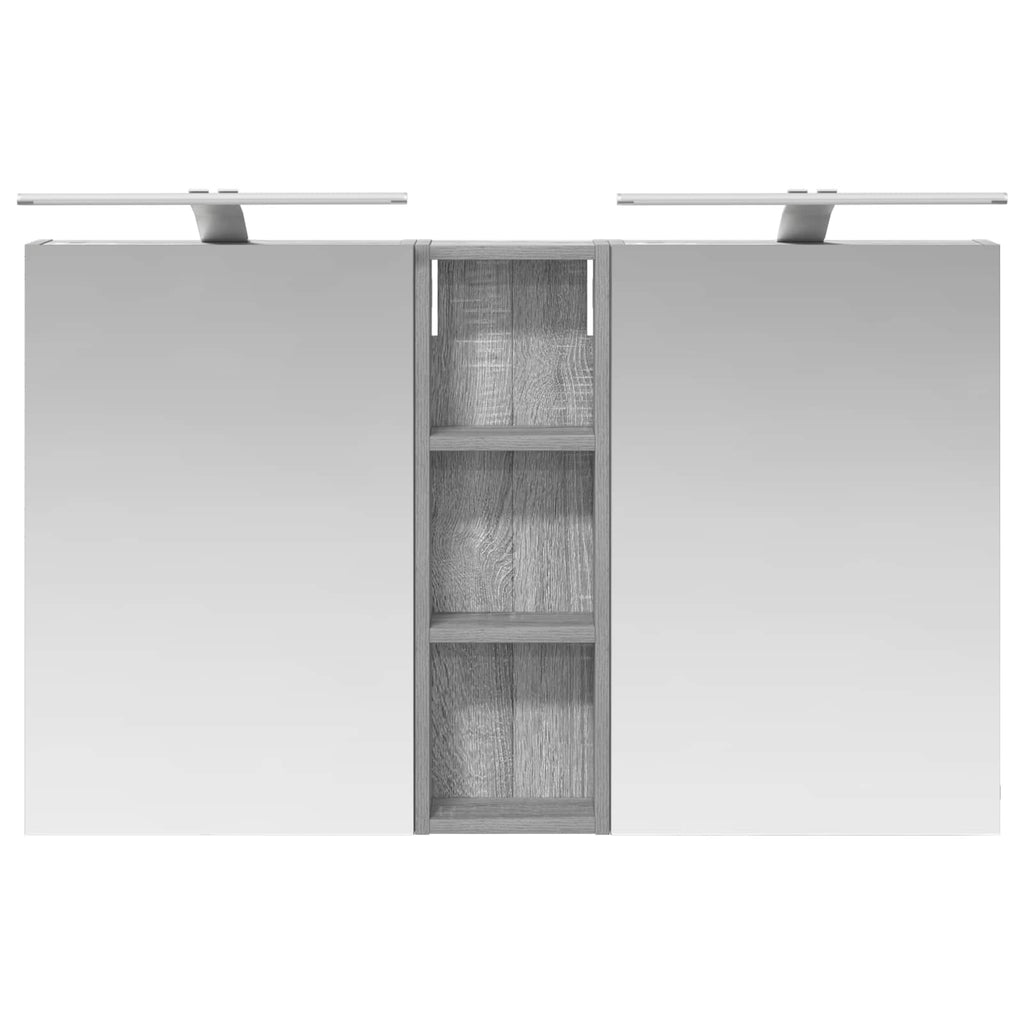 Badezimmerschrank-Set 3 pcs 100 x 10,5 x 60,5 cm Holzwerkstoff
