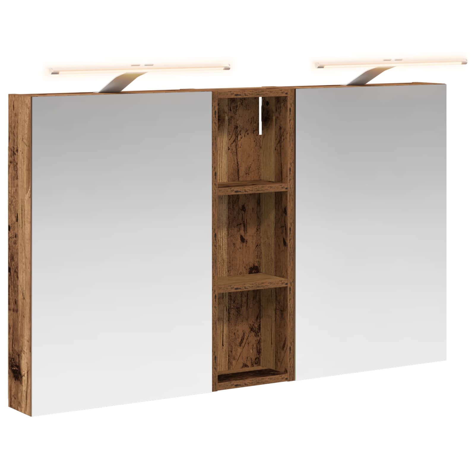 Badezimmerschrank-Set 3 pcs 100 x 10,5 x 60,5 cm Holzwerkstoff