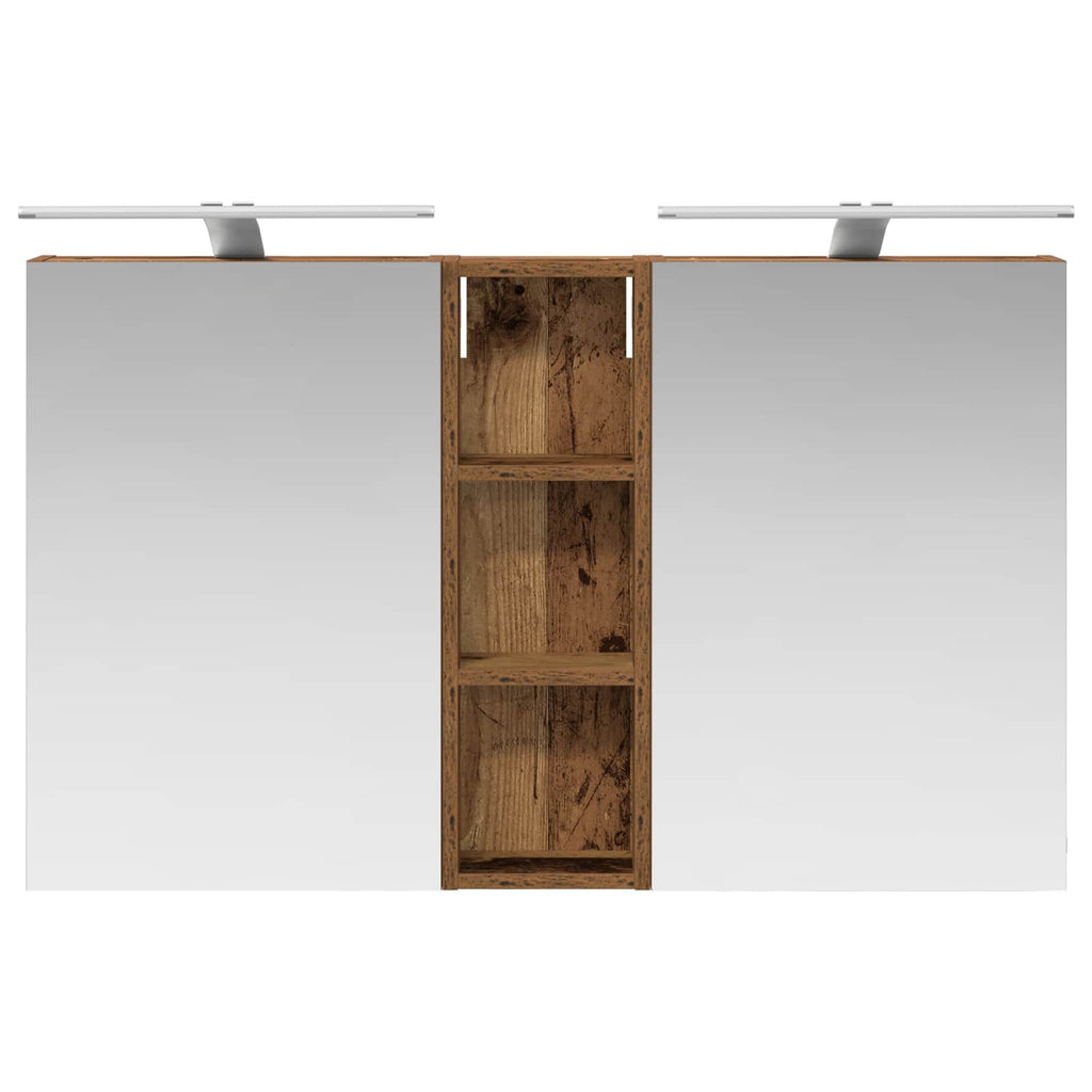 Badezimmerschrank-Set 3 pcs 100 x 10,5 x 60,5 cm Holzwerkstoff