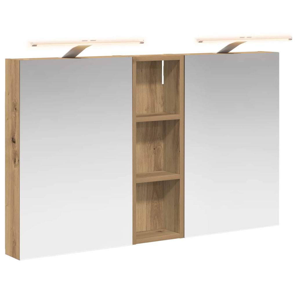 Badezimmerschrank-Set 3 pcs 100 x 10,5 x 60,5 cm Holzwerkstoff