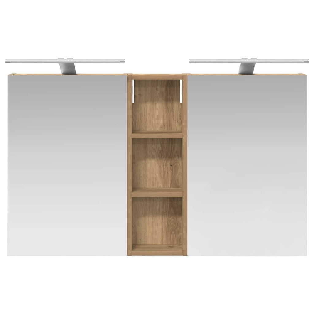 Badezimmerschrank-Set 3 pcs 100 x 10,5 x 60,5 cm Holzwerkstoff