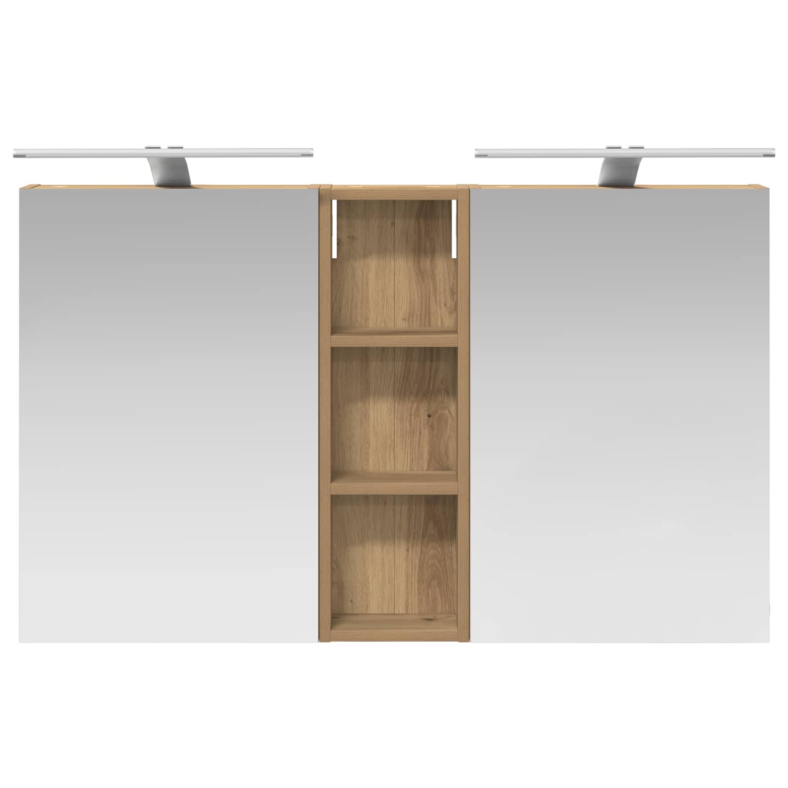 Badezimmerschrank-Set 3 pcs 100 x 10,5 x 60,5 cm Holzwerkstoff