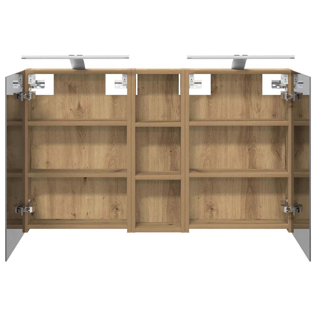 Badezimmerschrank-Set 3 pcs 100 x 10,5 x 60,5 cm Holzwerkstoff