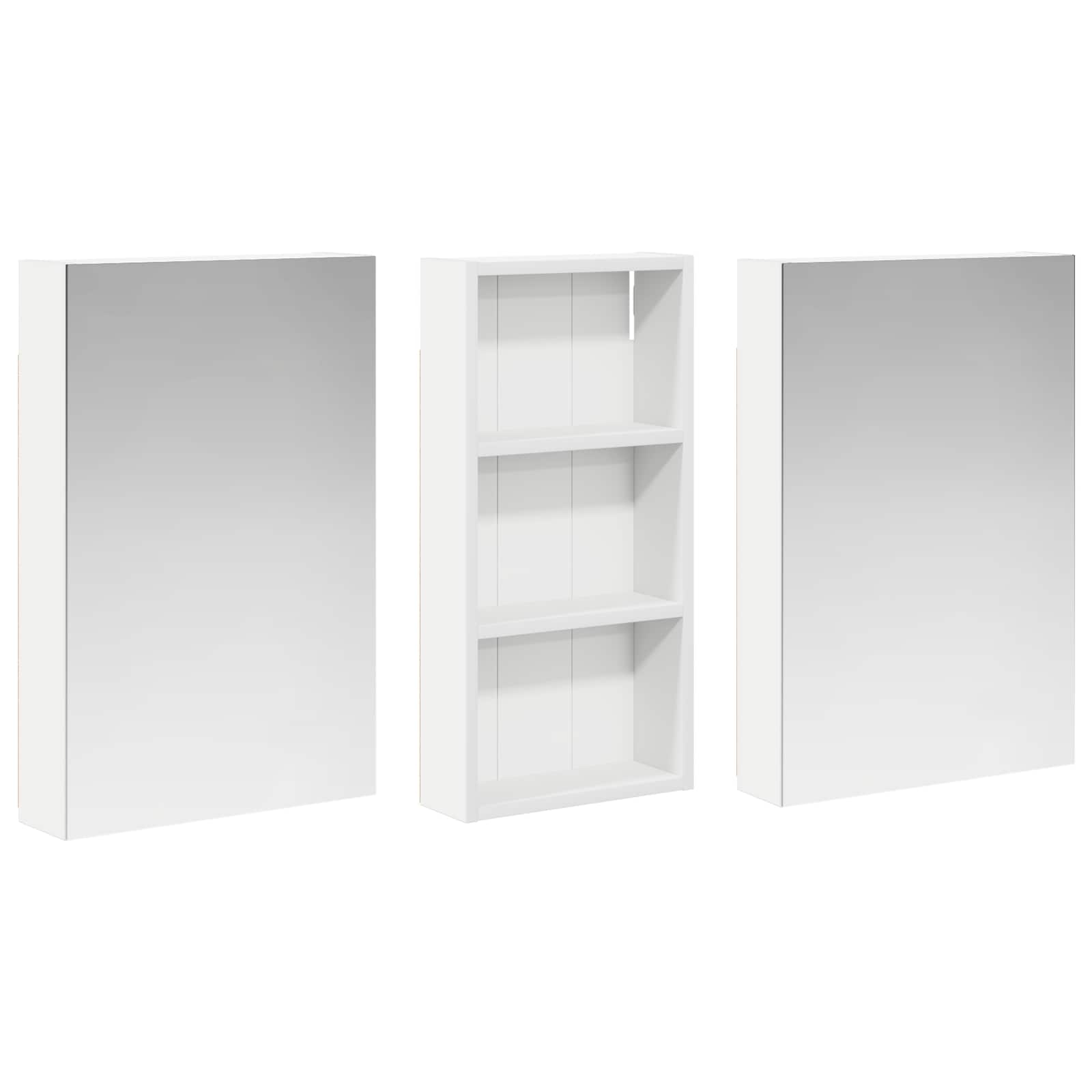 Badezimmerschrank-Set 3 pcs 110 x 10,5 x 60,5 cm Holzwerkstoff