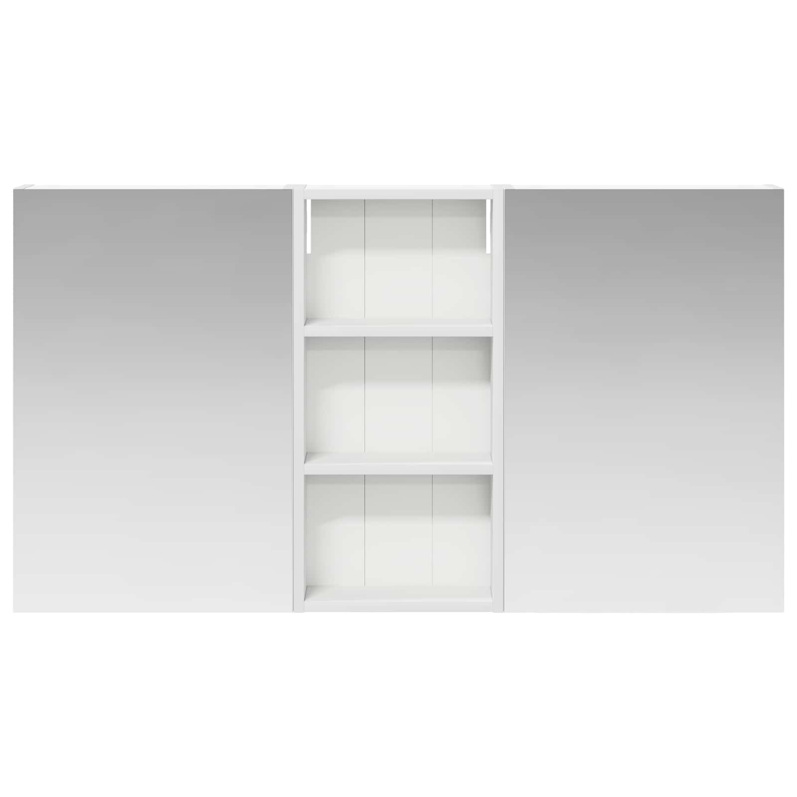 Badezimmerschrank-Set 3 pcs 110 x 10,5 x 60,5 cm Holzwerkstoff