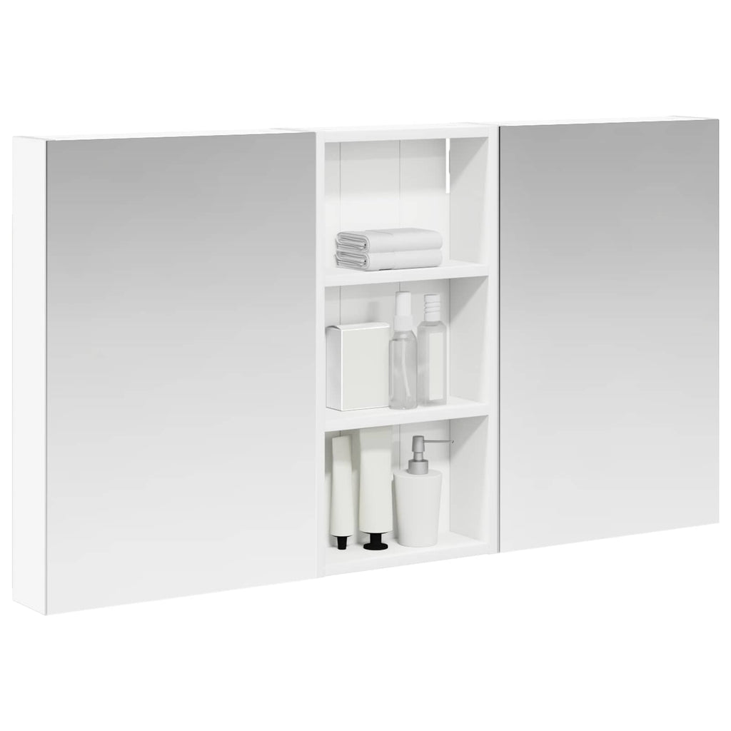 Badezimmerschrank-Set 3 pcs 110 x 10,5 x 60,5 cm Holzwerkstoff