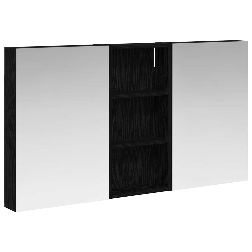 Badezimmerschrank-Set 3 pcs 110 x 10,5 x 60,5 cm Holzwerkstoff