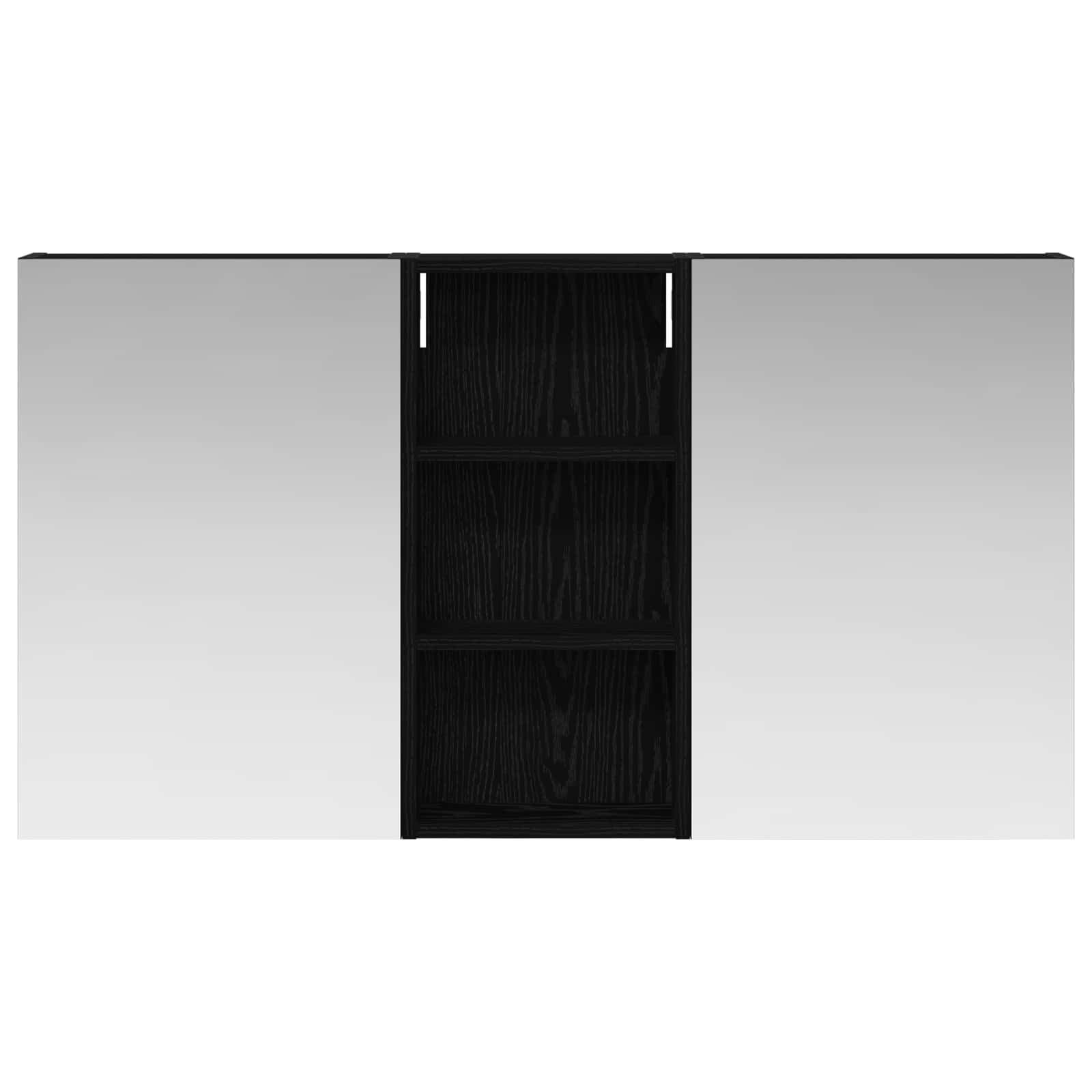 Badezimmerschrank-Set 3 pcs 110 x 10,5 x 60,5 cm Holzwerkstoff