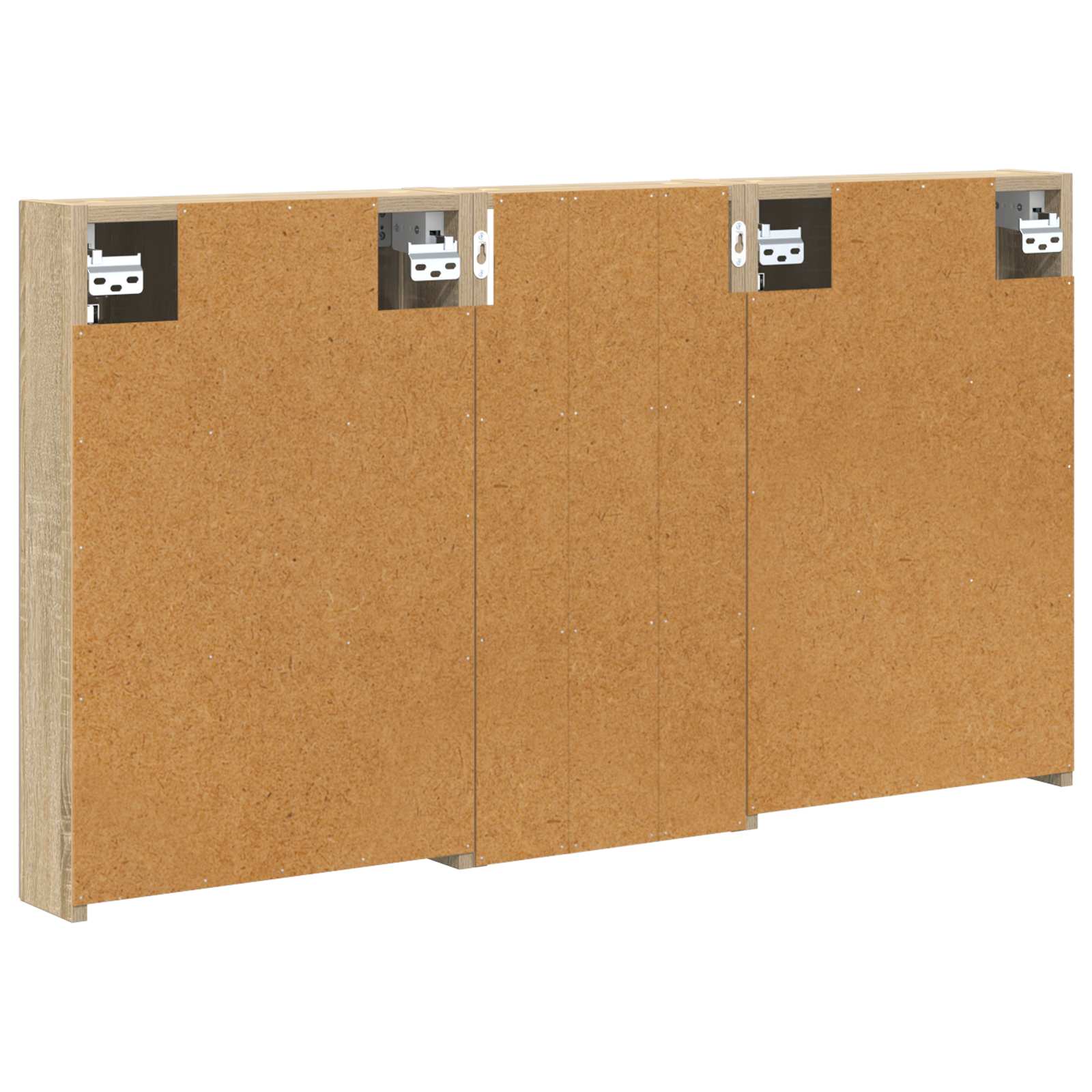 Badezimmerschrank-Set 3 pcs 110 x 10,5 x 60,5 cm Holzwerkstoff