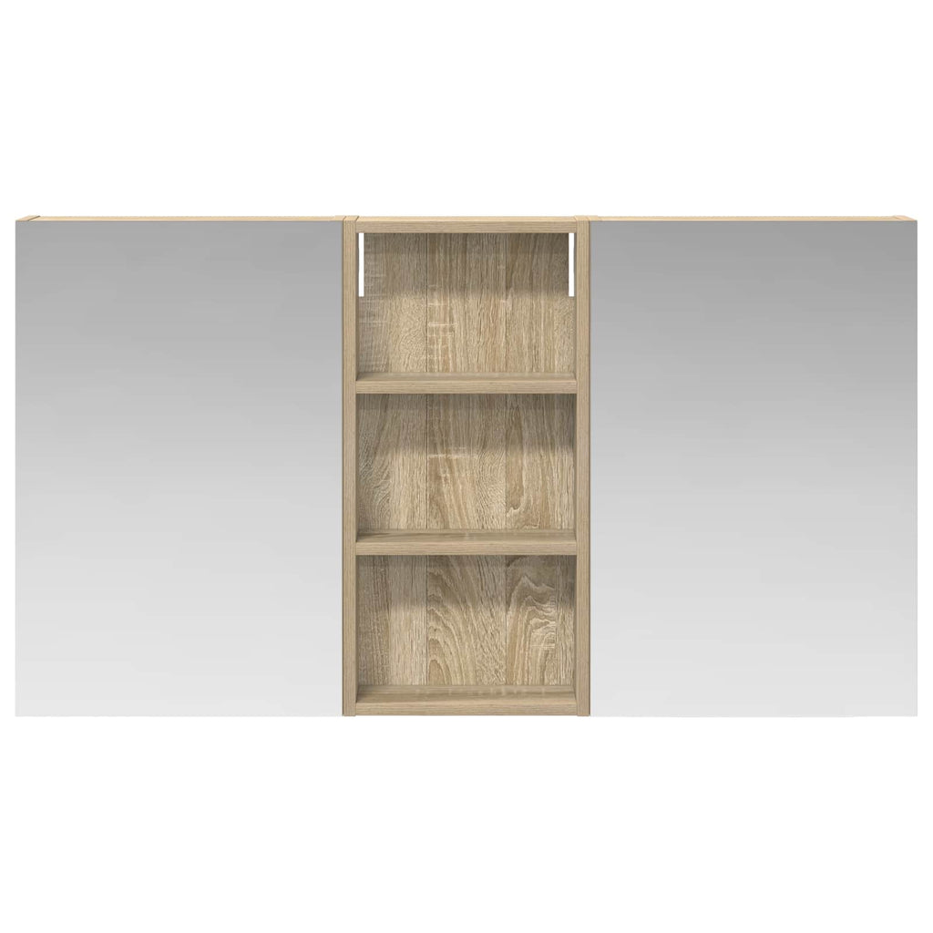 Badezimmerschrank-Set 3 pcs 110 x 10,5 x 60,5 cm Holzwerkstoff