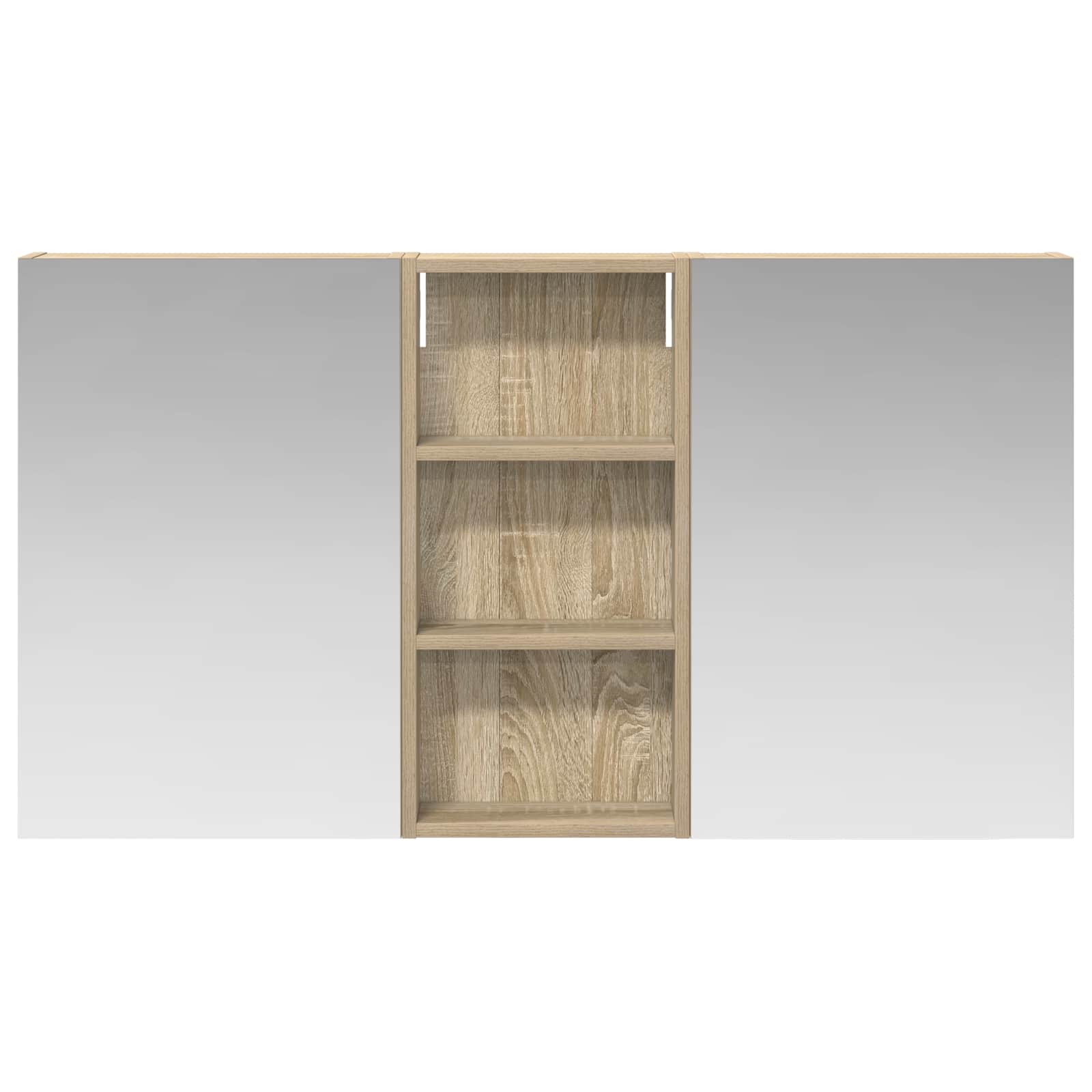 Badezimmerschrank-Set 3 pcs 110 x 10,5 x 60,5 cm Holzwerkstoff