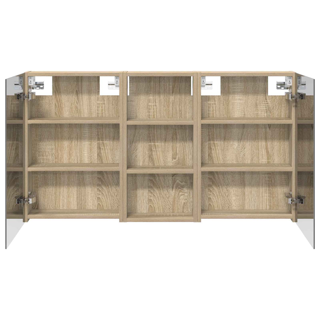 Badezimmerschrank-Set 3 pcs 110 x 10,5 x 60,5 cm Holzwerkstoff