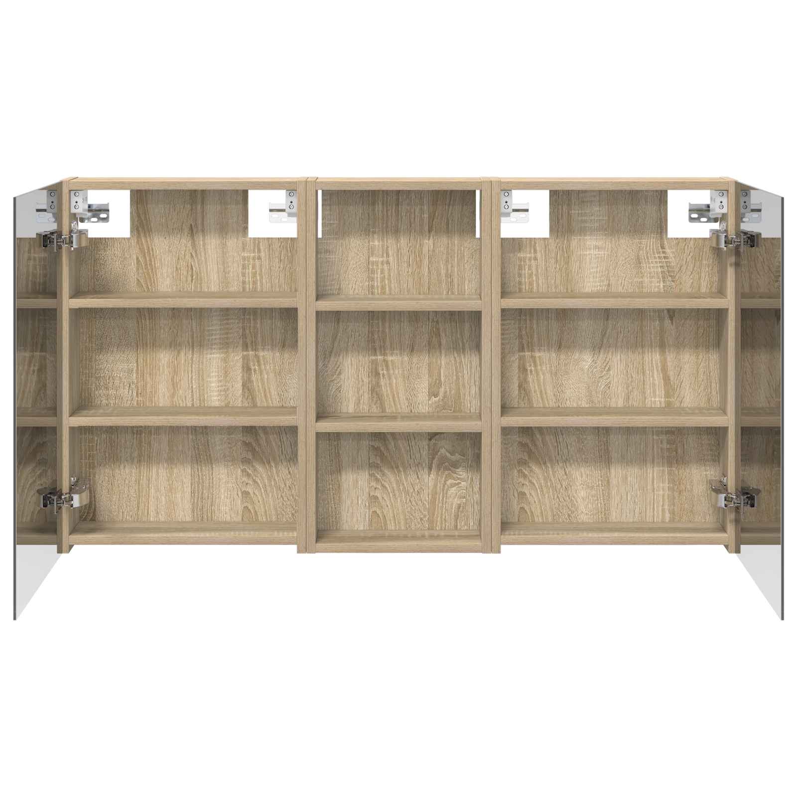 Badezimmerschrank-Set 3 pcs 110 x 10,5 x 60,5 cm Holzwerkstoff