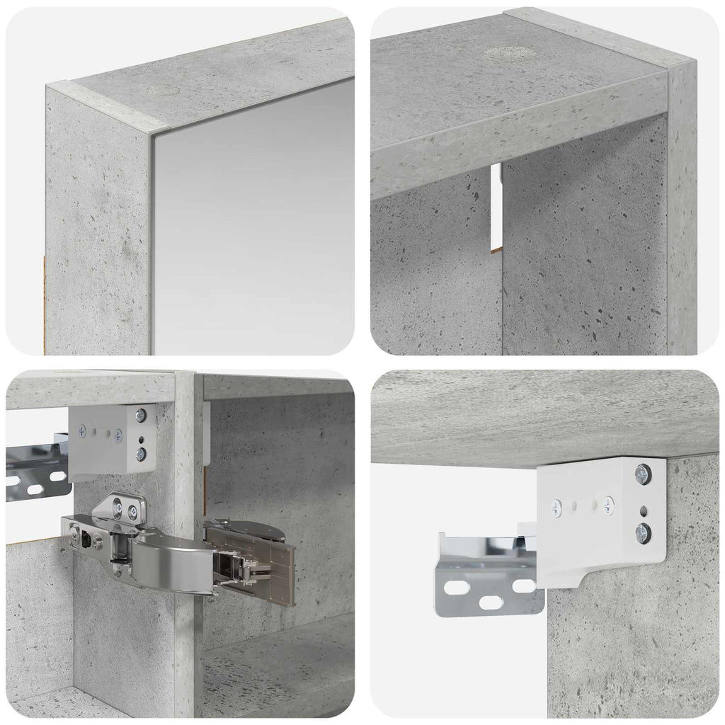 Badezimmerschrank-Set 3 pcs 110 x 10,5 x 60,5 cm Holzwerkstoff
