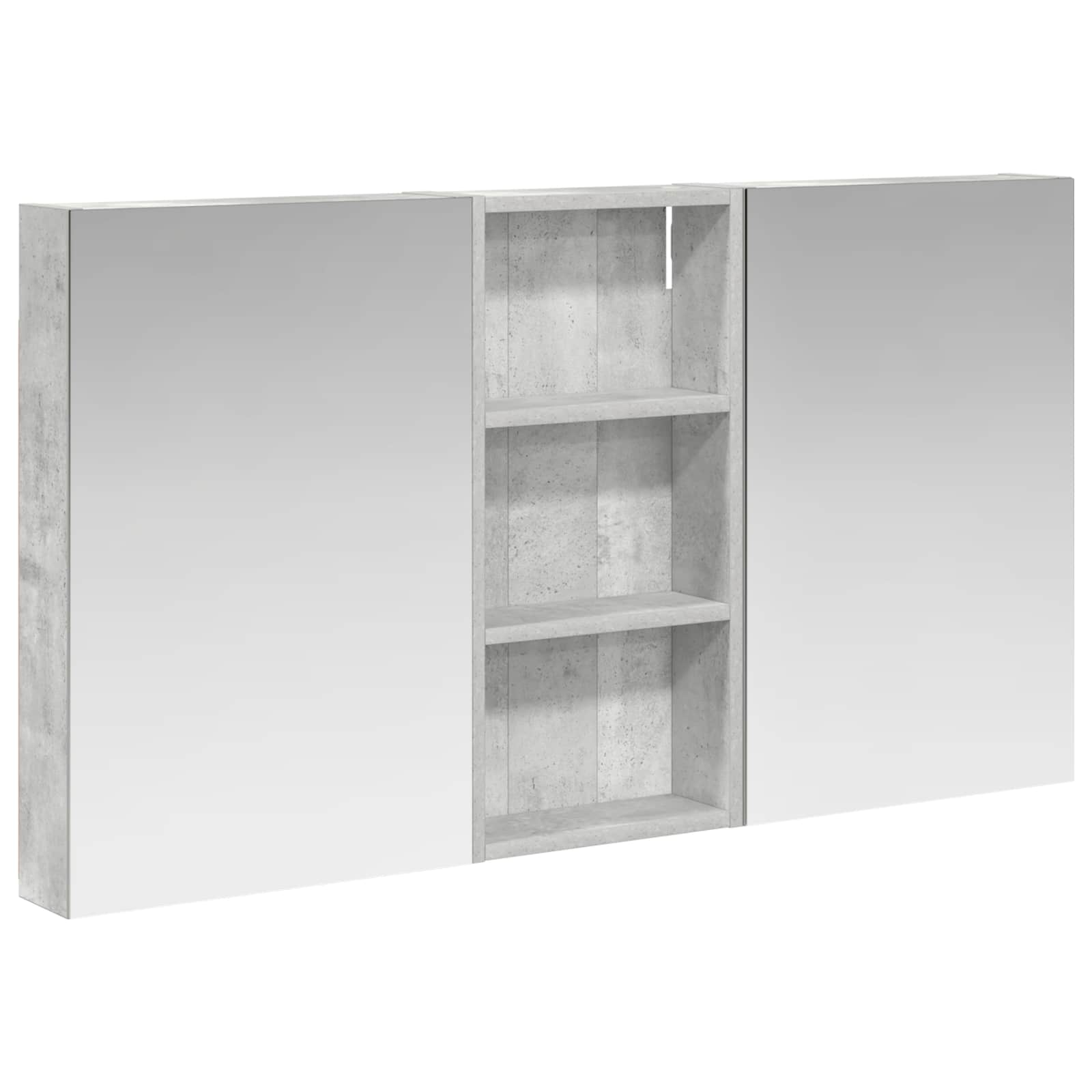 Badezimmerschrank-Set 3 pcs 110 x 10,5 x 60,5 cm Holzwerkstoff