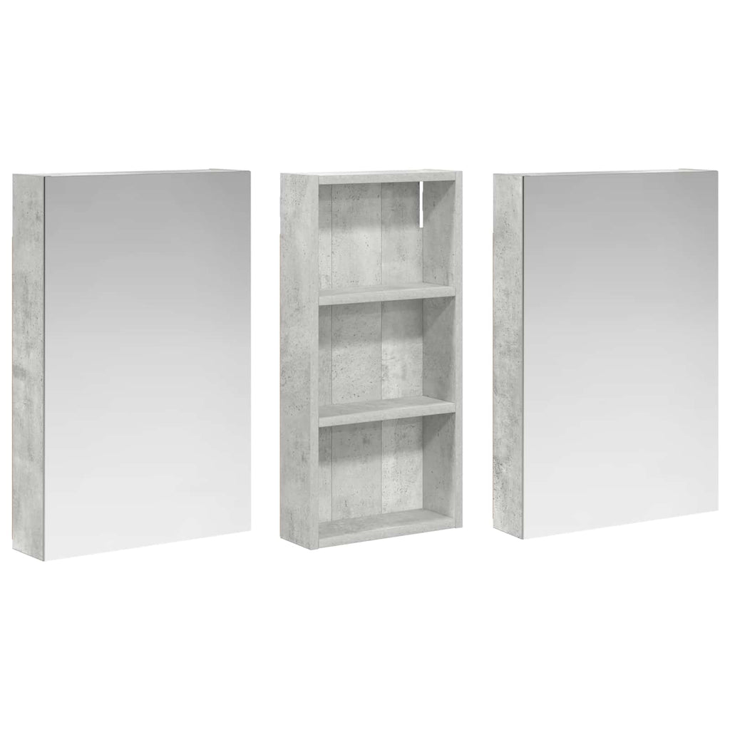 Badezimmerschrank-Set 3 pcs 110 x 10,5 x 60,5 cm Holzwerkstoff