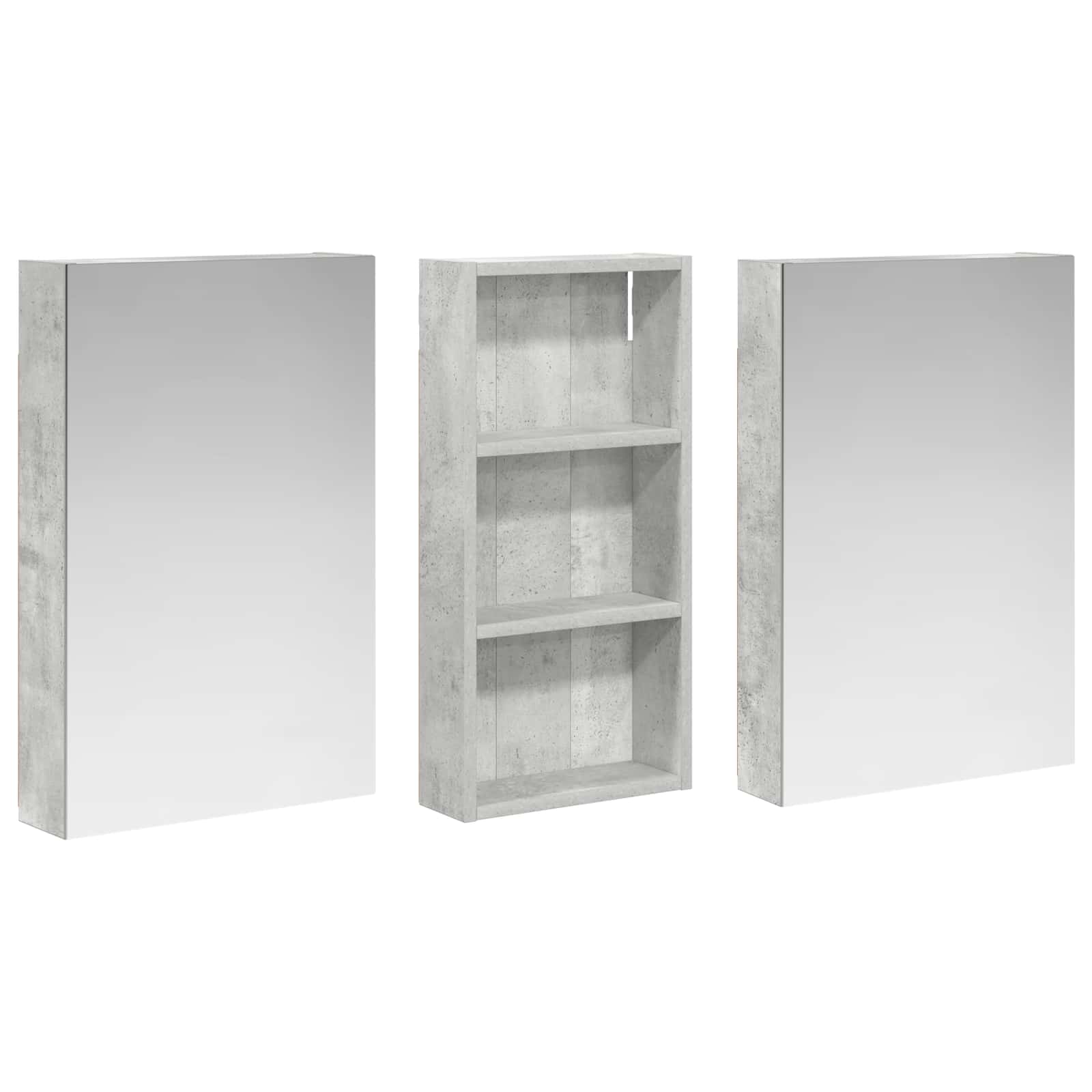 Badezimmerschrank-Set 3 pcs 110 x 10,5 x 60,5 cm Holzwerkstoff
