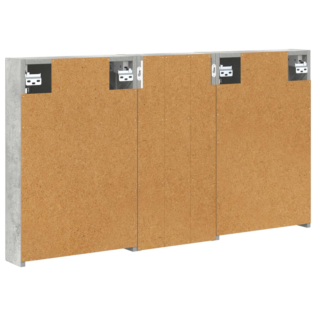 Badezimmerschrank-Set 3 pcs 110 x 10,5 x 60,5 cm Holzwerkstoff