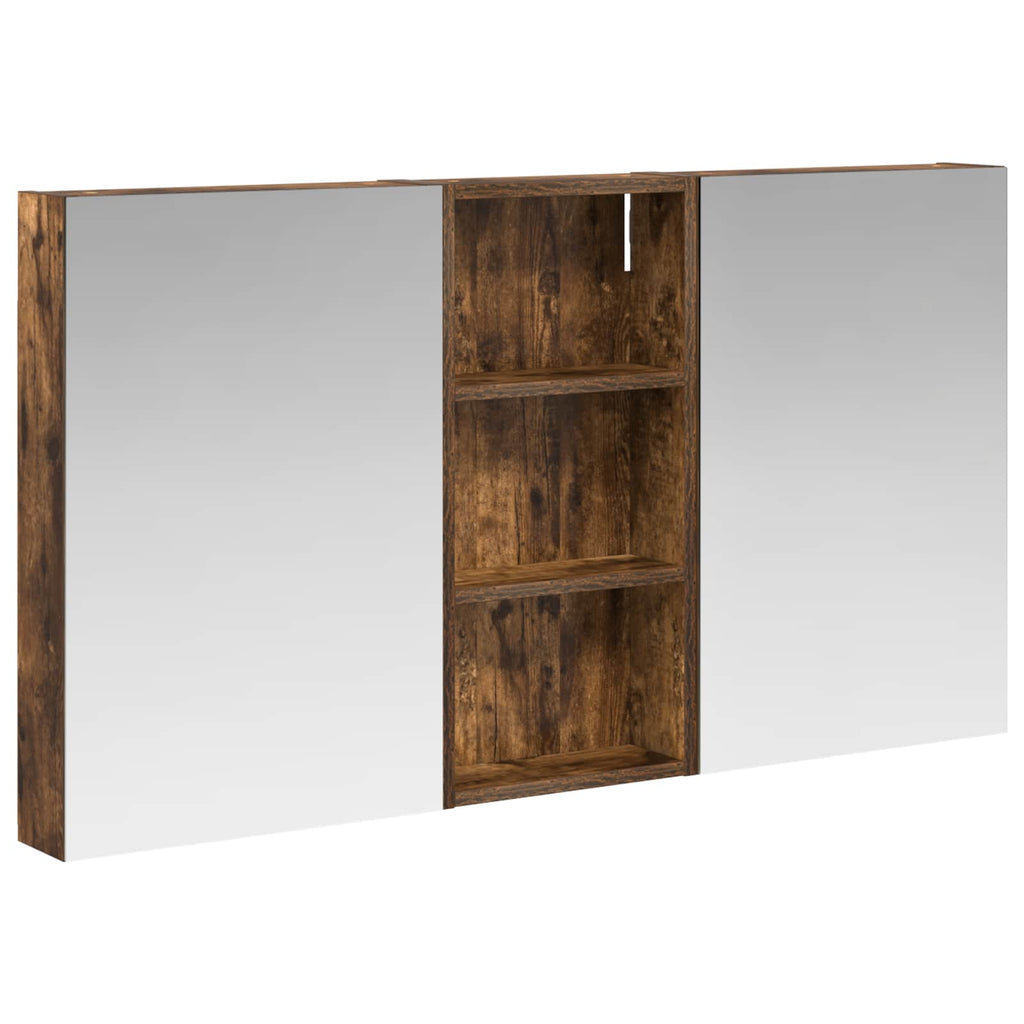 Badezimmerschrank-Set 3 pcs 110 x 10,5 x 60,5 cm Holzwerkstoff