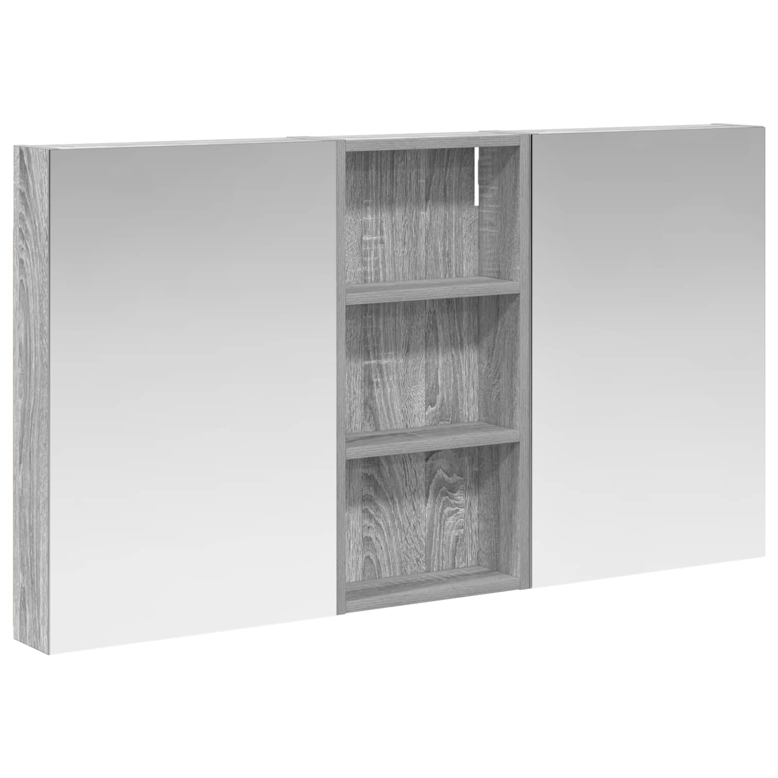 Badezimmerschrank-Set 3 pcs 110 x 10,5 x 60,5 cm Holzwerkstoff