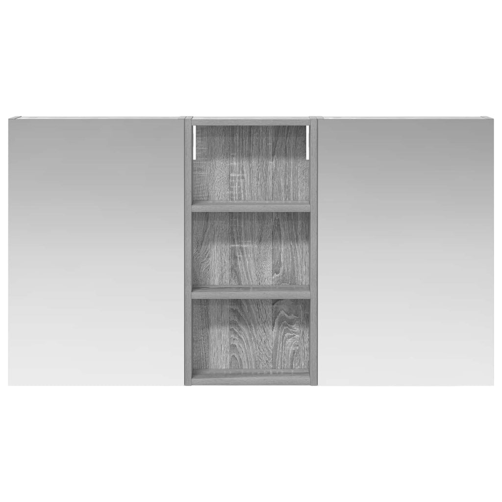Badezimmerschrank-Set 3 pcs 110 x 10,5 x 60,5 cm Holzwerkstoff